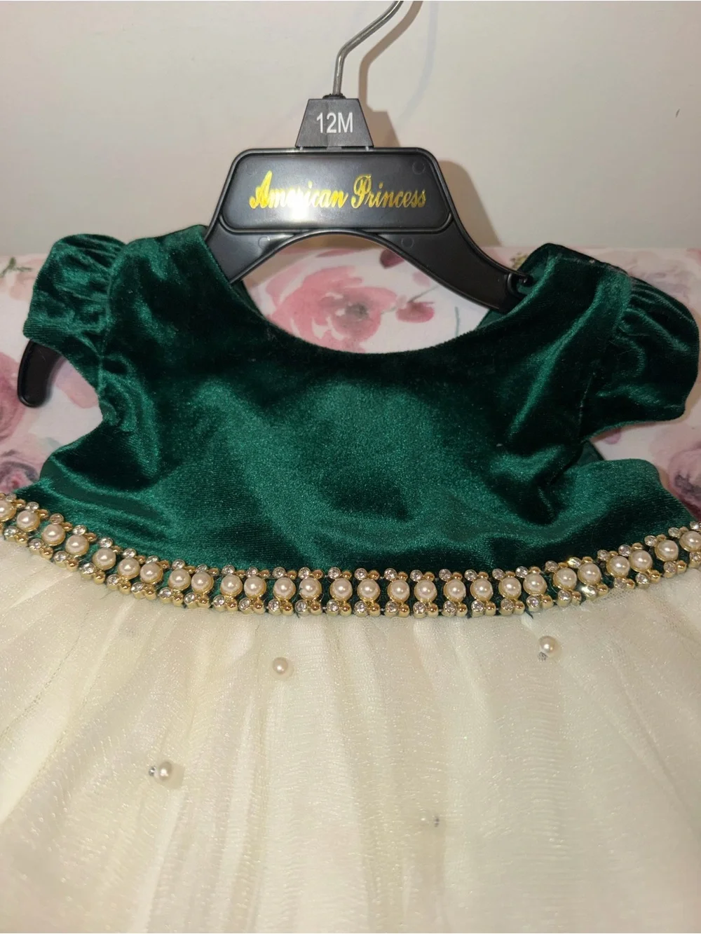 Baby girl velvet dress